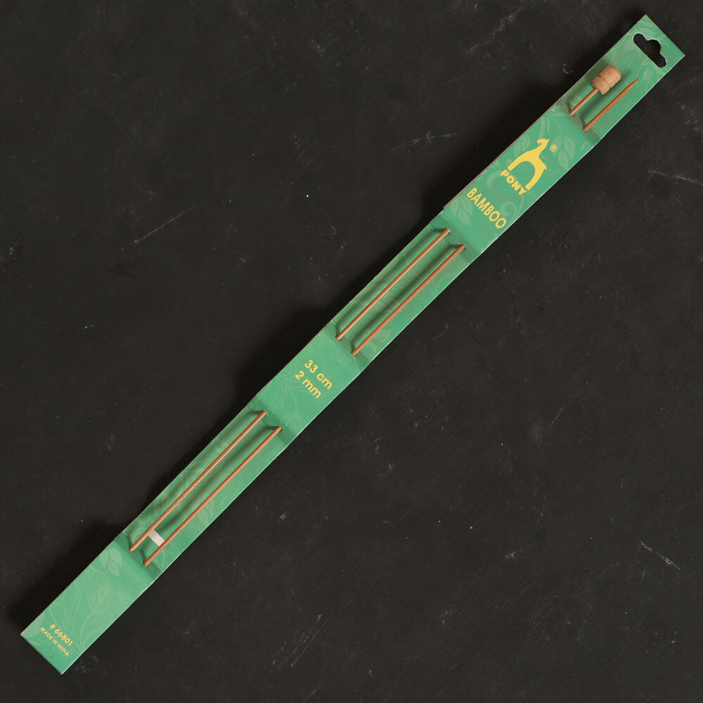 Pony Bamboo 2 mm 33 cm Bambu Örgü Şişi - 66801